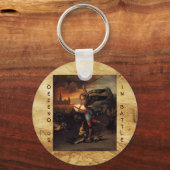 St. Michael und der Drache, braun schwarz Schlüsselanhänger (Vorderseite)