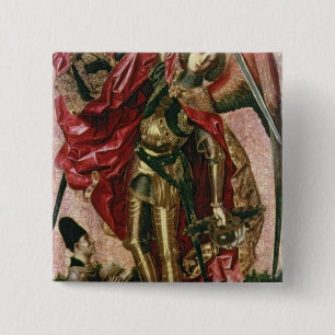 St Michael und der Drache Button