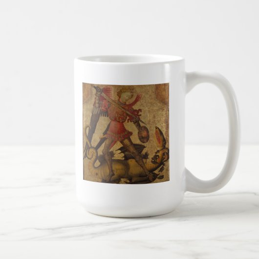 St Michael und der Drache Kaffeetasse (Rechts)