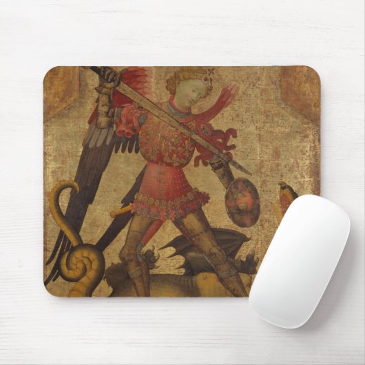 St Michael und der Drache Mousepad (Mit Mouse)