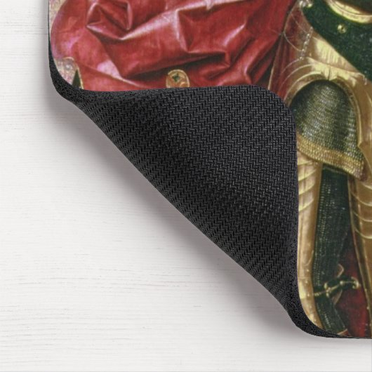 St Michael und der Drache Mousepad (Ecke)