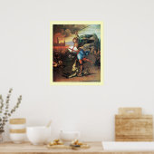 St. MICHAEL UND DER DRACHE Poster (Küche)