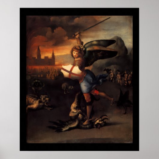 St. MICHAEL UND DER DRACHE Poster (Vorne)