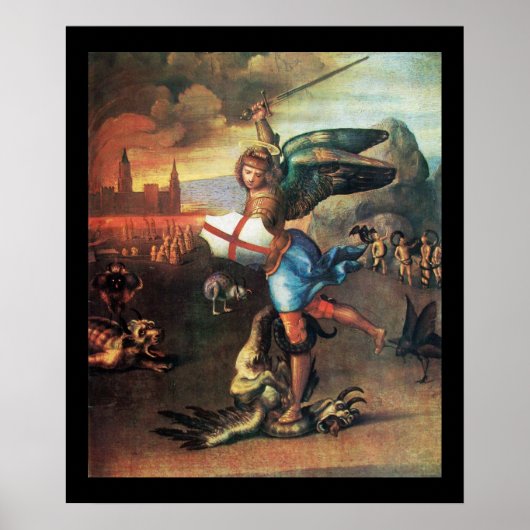 St. MICHAEL UND DER DRACHE Poster (Vorne)