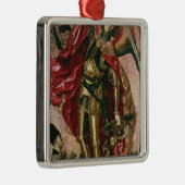 St Michael und der Drache Silbernes Ornament (Rechts)