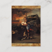 St. Michael und der Drache Visitenkarte (Rückseite)