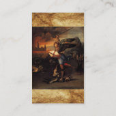 St. Michael und der Drache Visitenkarte (Rückseite)