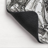 St Michael und der Drache, von einem Latein Mousepad (Ecke)