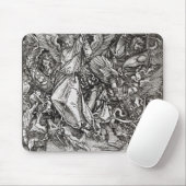 St Michael und der Drache, von einem Latein Mousepad (Mit Mouse)