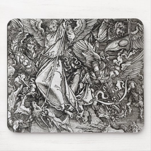 St Michael und der Drache, von einem Latein Mousepad (Vorne)