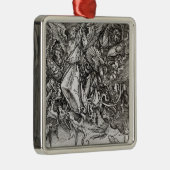 St Michael und der Drache, von einem Latein Silbernes Ornament (Rechts)