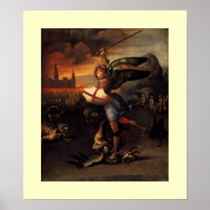 St MICHAEL UND DER DRAGON Poster