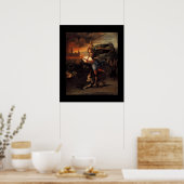 St MICHAEL UND DER DRAGON Poster (Küche)