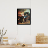 St MICHAEL UND DER DRAGON Poster (Küche)