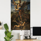 St. Michael und der Satan - Raphael Poster (Heimbüro)