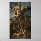 St. Michael und der Satan - Raphael Poster (Vorne)