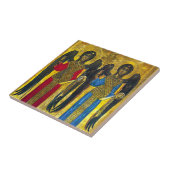 St. Michael und St. Gabriel Icon Keramik Tile Fliese (Seite)