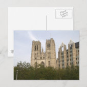 St. Michael und St. Gudula Kathedrale, Brüssel Postkarte (Vorne/Hinten)