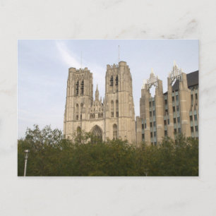 St. Michael und St. Gudula Kathedrale, Brüssel Postkarte