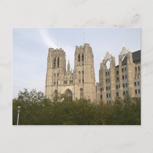 St. Michael und St. Gudula Kathedrale, Brüssel Postkarte (Vorderseite)