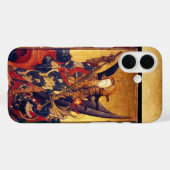 St. Michael Vanquishing Devil as Mittelalterlicher Case-Mate iPhone Hülle (Rückseite (Horizontal))