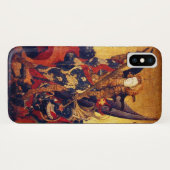 St. Michael Vanquishing Devil as Mittelalterlicher Case-Mate iPhone Hülle (Rückseite (Horizontal))