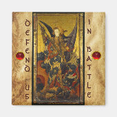 St. Michael Vanquishing Devil as Mittelalterlicher Magnet (Vorne)
