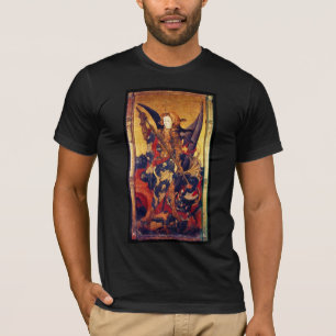 St. Michael Vanquishing Devil as Mittelalterlicher T-Shirt