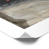 St Michael Vanquishing Evil, c.1480 (tempera on pa Poster (Ecke)