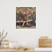 St Michael Vanquishing Evil, c.1480 (tempera on pa Poster (Küche)