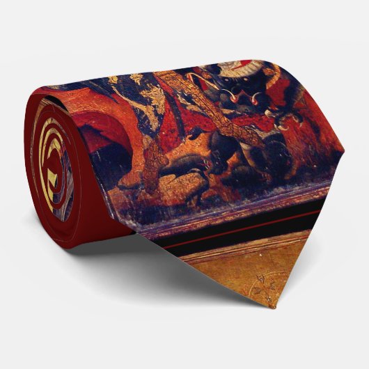 St. Michael Vanquising Devil as Mittelalterlicher  Krawatte (Gerollt)