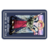 St. Michael verteidigen Magnet (Horizontal)