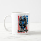 St Michael verteidigen uns in der Kampf-Polizei Kaffeetasse (Links)