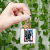 St Michael verteidigen uns in der Kampf-Polizei Schlüsselanhänger (Hand)