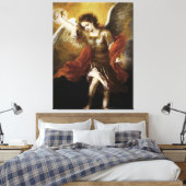 St Michael von Murillo Leinwanddruck (Insitu (Schlafzimmer))