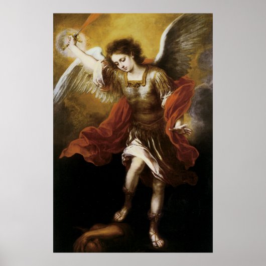 St Michael von Murillo Poster (Vorne)