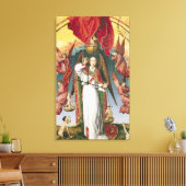 St. Michael Weighing die Soule Leinwanddruck (Insitu (Wohnzimmer))