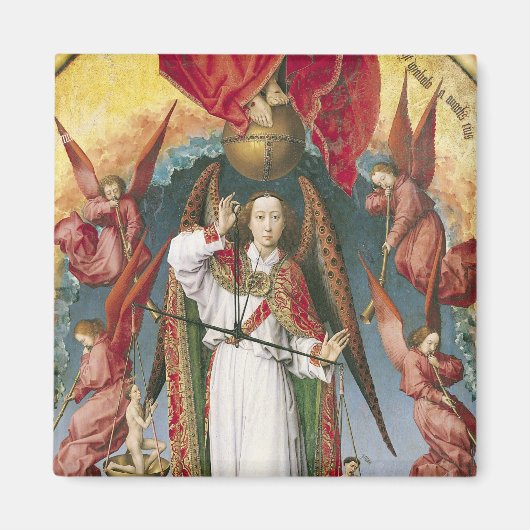 St. Michael Weighing die Soule Magnet (Vorne)