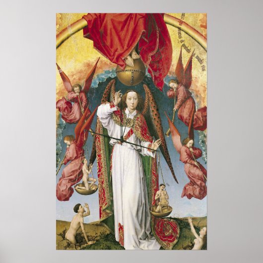 St. Michael Weighing die Soule Poster (Vorne)