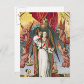 St. Michael Weighing die Soule Postkarte (Vorne/Hinten)