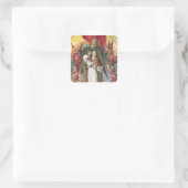 St. Michael Weighing die Soule Quadratischer Aufkleber (Tasche)