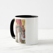 St Michael, welches die Soule wiegt Tasse (Vorderseite Links)