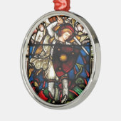 ST- MICHAELerzengel Silbernes Ornament (Links)