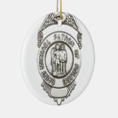 St- Michaelpatrouillen-Heiliges der Polizei Keramik Ornament (Rechts)