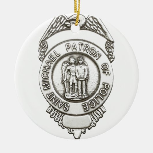 St- Michaelpatrouillen-Heiliges der Polizei Keramik Ornament (Vorne)