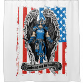 St- Michaelpolizei verteidigt uns im Kampf Duschvorhang (Vorderseite)