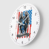 St- Michaelpolizei verteidigt uns im Kampf Große Wanduhr (Winkel)