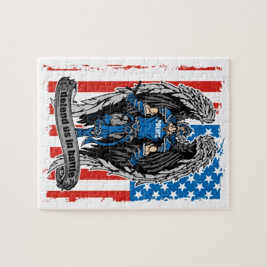 St- Michaelpolizei verteidigt uns im Kampf Puzzle (Horizontal)