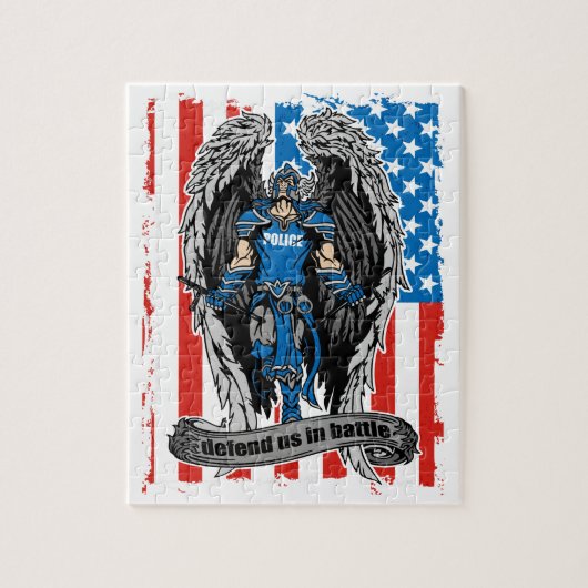 St- Michaelpolizei verteidigt uns im Kampf Puzzle (Vertikal)