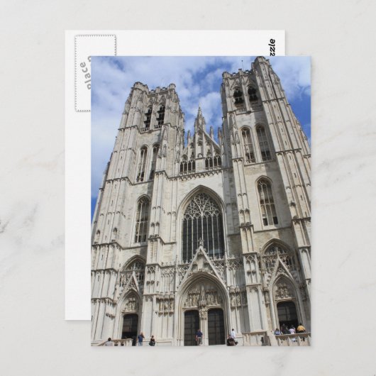 St Michaels Church Brussels Belgien Postcard Postkarte (Vorne/Hinten)